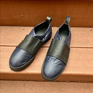 Barneys New York Slip On Casual Shoe, Vegan, Navy, 7.5